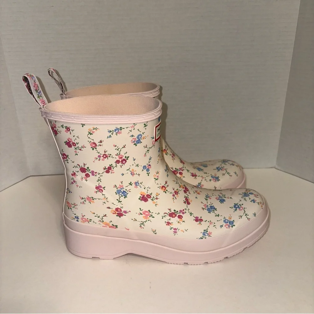 LoveShackFancy White Ankle Booties with Floral Design - Picture 5 of 7